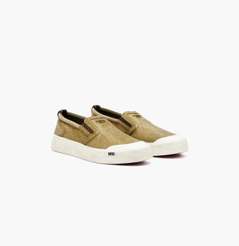 Alpargatas Diesel sin cordones de lona con bordado D s-athos slip on