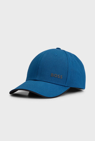 Gorra BOSS de sarga de algodón con logo estampado