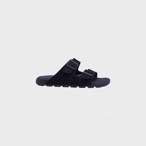 Sandalias BOSS de doble tira con hebillas de marca