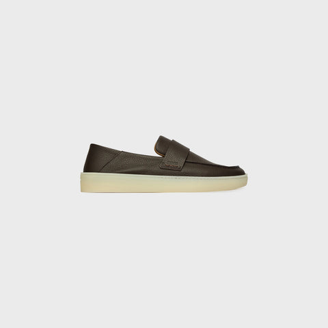 Mocasines BOSS de cuero - Marrón
