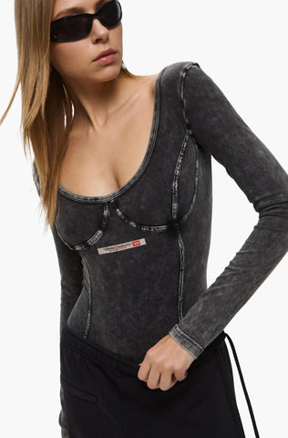 Bodysuits Diesel en Denim suave Mangas Larga