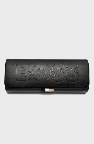 Gafas De Sol Boss Para Hombre En Acero Negro Mate Con Doble Puente