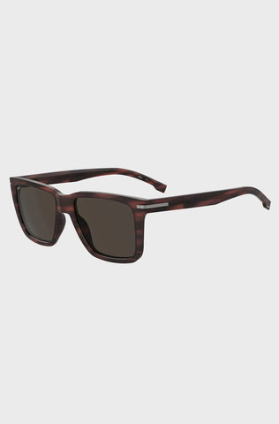 Gafas De Sol Boss Para Hombre De Acetato Havana Con Herrajes Exclusivos