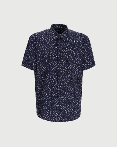 Camisa Boss Regular Fit Manga Corta Poplin Con Stretch