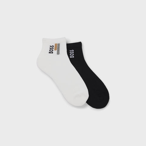 Pack de 2 Medias Cortas BOSS con Logo Multicolor