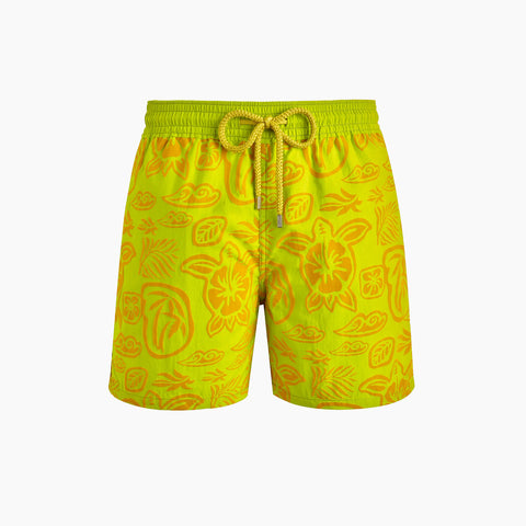 Traje De Baño Vilebrequin Flocked Tortugas de Tahiti Con Stretch