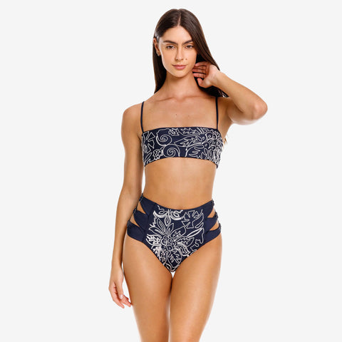 Set de Bikini Agua Bendita Brietta & Willa Batik Bordados Artesanales