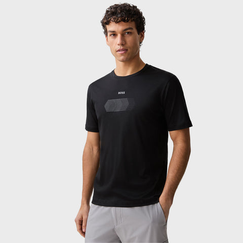 T-Shirt BOSS Active slim fit con detalles en Brillo