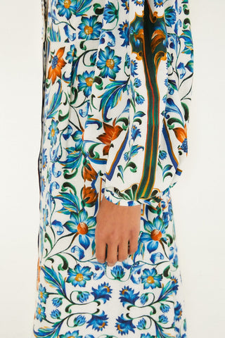 Vestido Maxi Farm Rio flora tile maxi dress
