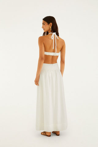 Vestido Maxi Blanco Estrella de Mar FARM Rio