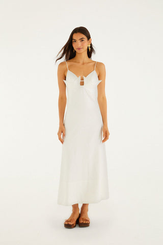 Vestido Midi Blanco FARM Rio
