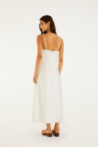 Vestido Midi Blanco FARM Rio