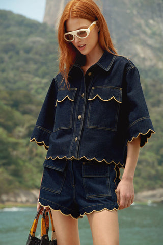 Jacket Denim Bordado FARM Rio