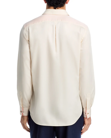 Camisa Paul Smith Slim Fit Lyocell con Arte Field Flowers