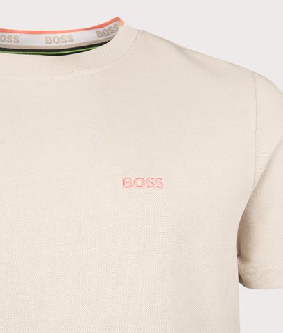 T-Shirt BOSS de algodón Piqué con logotipo tonal Regular Fit