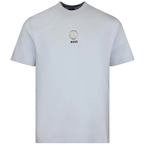 Camiseta BOSS Golf para Hombre con Logo Gráfico - Azul Claro