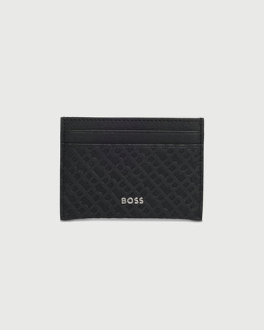 Tarjetero BOSS Con Monograme en Relieve