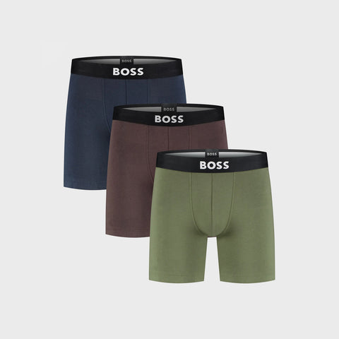 Paquete de 3 Bóxers BOSS ONE Largos en Algodón