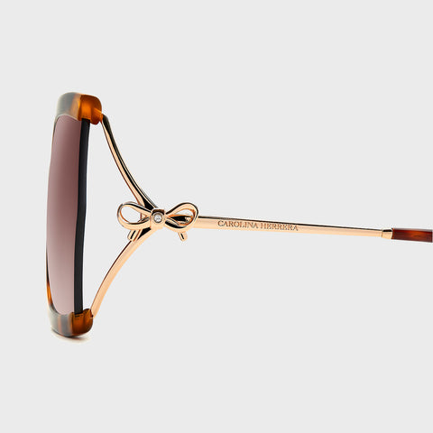 Gafa De Sol Carolina Herrera Rectangulares Con Adorno De Lazos Para Mujer 0216/G/S