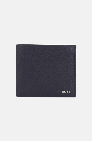 Billetera en Leather Boss Letras En Metal