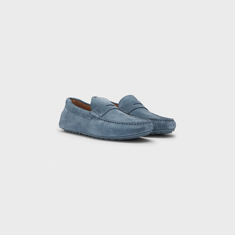 Mocasines BOSS con ribete de monedas - Azul