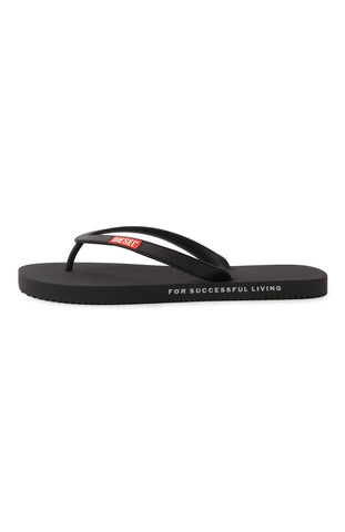 Sandalias Flip-Flop Diesel Made in Italy Negra