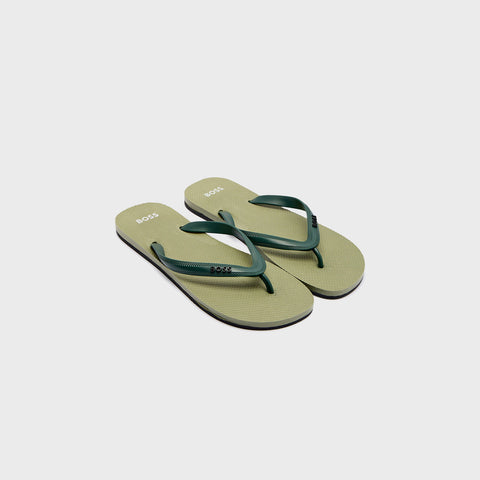 Chancletas BOSS con tira de marca