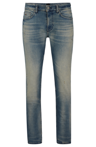 Jeans Hombre Boss Slim Fit Delaware Stretch Beige Tinted