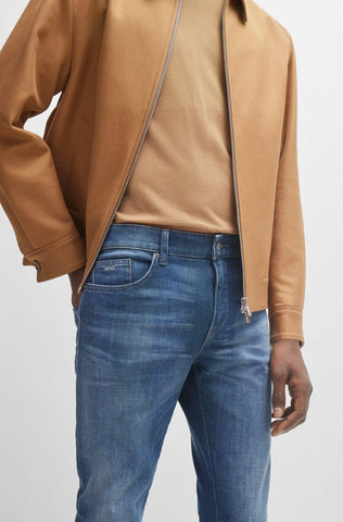 Jeans Boss Slim Fit Italiano Acabado Súper Suave Delaware