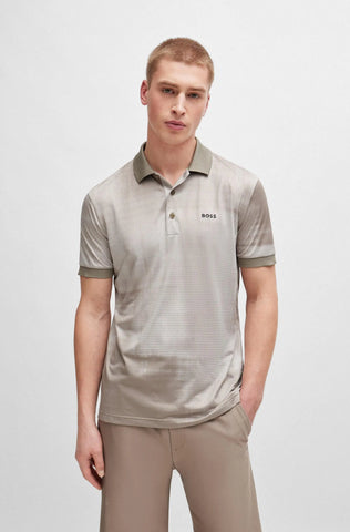 Polo Shirt Boss Regular Fit Printed Mesh Logo