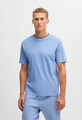 Suéter BOSS Relaxed Fit En Algodón Con Logo En El Cuello