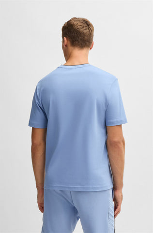 Suéter BOSS Relaxed Fit En Algodón Con Logo En El Cuello
