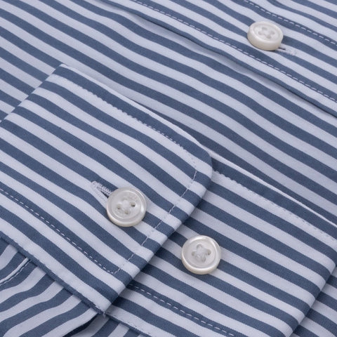 Camisa Boss Slim fit De Rayas Finas Con Logo Bordado