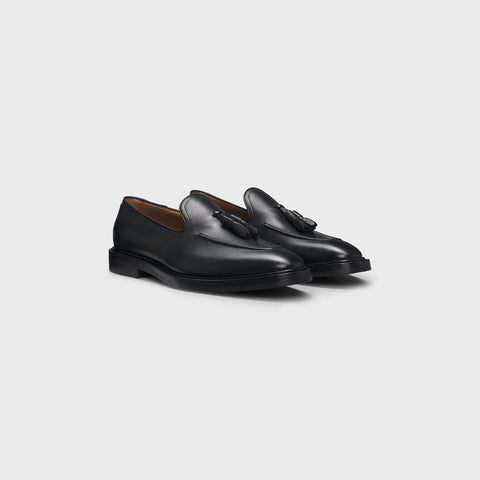 Mocasines italianos BOSS en leather con ribete de borlas