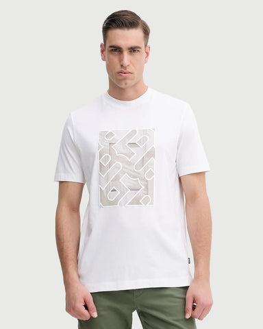 T-Shirt BOSS de algodón con estampado de logotipo en monograma Regular Fit