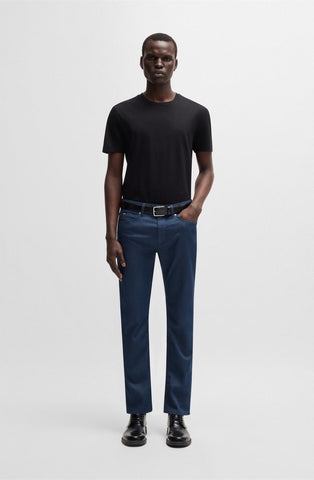 Jeans Boss Delaware Ultra Soft slim fit con elástico azul