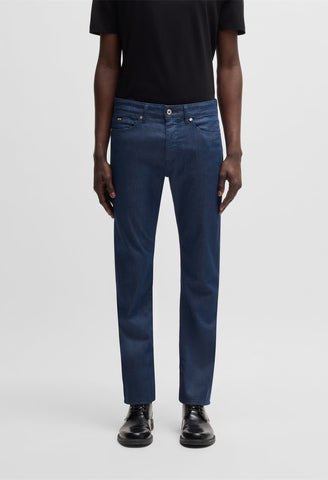 Jeans Boss Delaware Ultra Soft slim fit con elástico azul