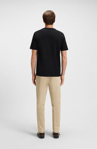 T-Shirt BOSS de algodón mercerizado con textura en el pecho Regular fit