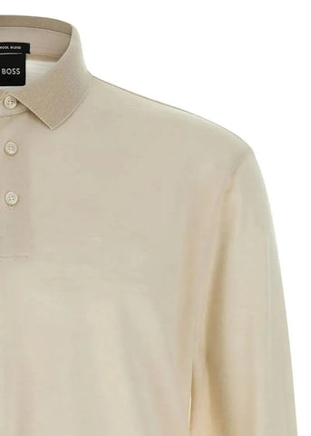 Polo BOSS Manga Larga Cashmere Regular fit