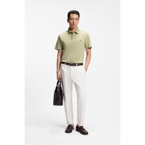 Polo BOSS C-Parris 01 Regular Fit de algodón – Beige oscuro