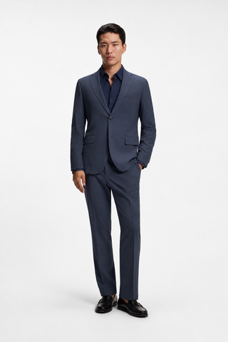 Traje BOSS P-Huge-2Pcs-FLWG-263 Slim Fit – Azul oscuro