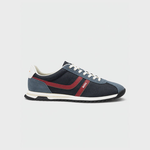 Tenis BOSS Zayn_Tenn_bnymi con Detalles en Contraste – Azul Marino