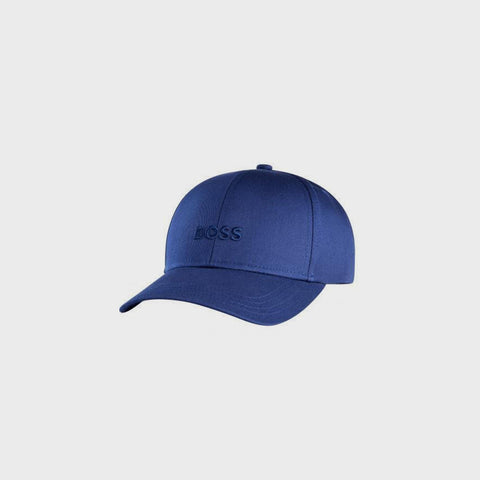 Gorra BOSS Zed de Algodón con Logo Bordado - Azul