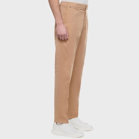 Pantalón Chino Slim Fit BOSS Camel Stretch Hombre - Beige