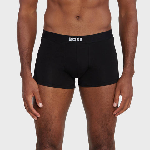 Pack de 2 Bóxers Trunk BOSS de Algodón Stretch Negro Hombre