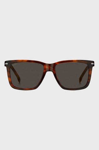 Gafas De Sol Boss Para Hombre De Acetato Havana Con Herrajes Exclusivos