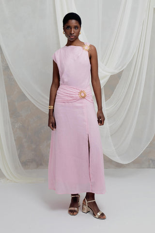 Set en Lino Faride de Top Yeira + Falda Carla