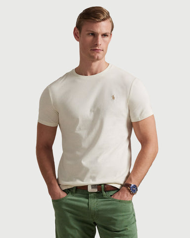 T-Shirt POLO Ralph Lauren Custom Slim Fit Con Pony Bordado