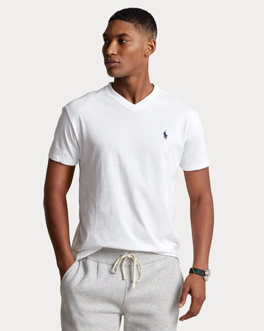 T-Shirt Cuello V Polo Ralph Lauren Custom Slim Fit Pony Bordado