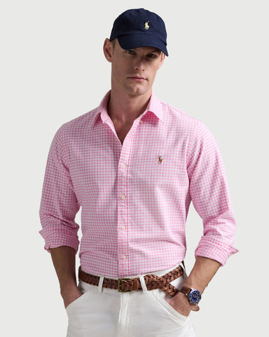 Camisa POLO Ralph Lauren Manga Larga Oxford Custom Fit